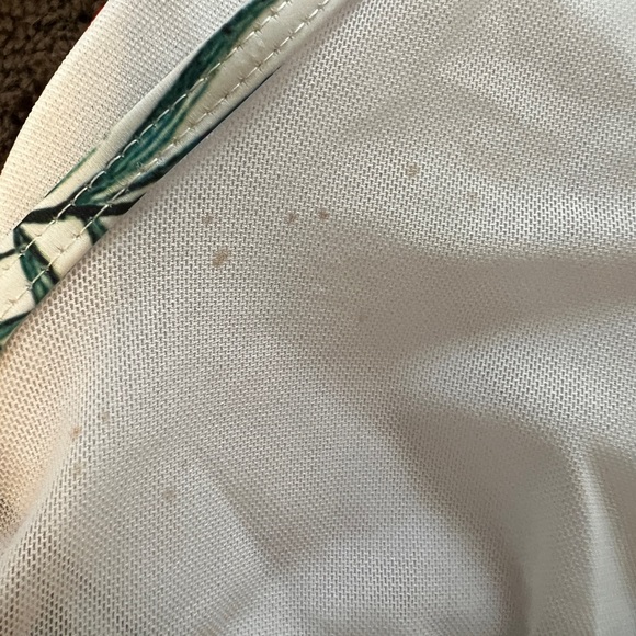 Tempt Me Floral High-Neck One-Piece Swimsuit - White/Red Size Medium - Picture 8 of 13